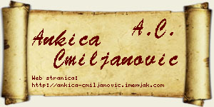 Ankica Cmiljanović vizit kartica